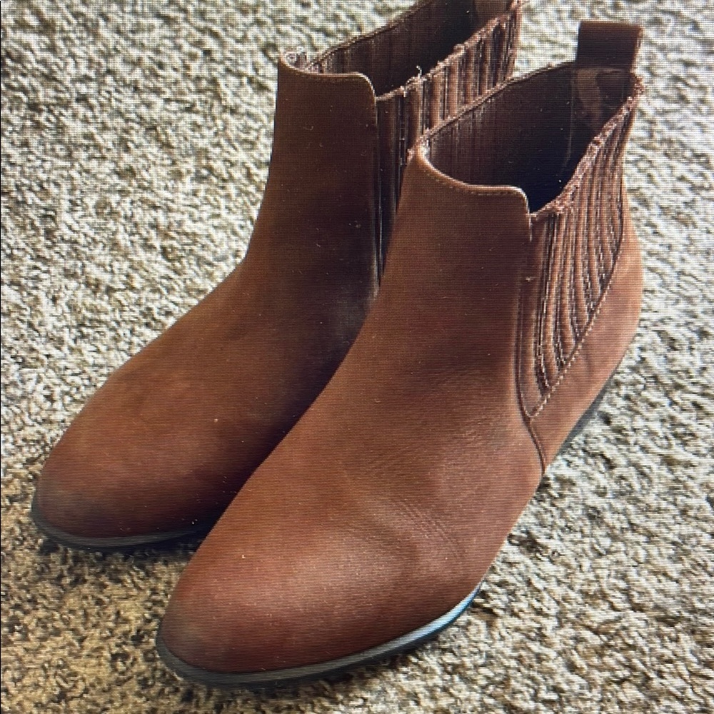 Brown Suede Ankle Boots